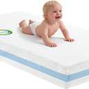 Crib Mattress, Dual Sided Memory Foam Baby Toddler Bed Mattress, 52" x 27.6" x 5.5" Soft Breathable Mattresses with Removable Machine Washable Cover, Fits Standard Cribs&Toddler Beds