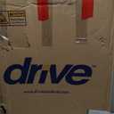 Drive Medical Lightweight Folding Transport Wheelchair - Reliable Mobility Support - Durable Steel Frame - Swing-Away Footrests - Compact Travel Design - Silver (1 Count (Pack of 1))