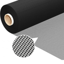 MAGZO Window Screen Replacement Roll with Angled Interlaced Woven 40 Mesh, 37"x197" Mesh Screen for Paito Sliding Doors Repair Kit, Rainproof & Dustproof, Ideal for Windows, Doors & DIY Projects