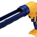 Cordless Caulking Gun Compatible With Dewalt 20V Max Battery (Tool Only), Battery Operated Caulk Tool Electric Caulk Gun w/ 5 Adjustable Speeds, Anti-Drip Design, 10oz Tube for Filling, Sealing