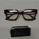 livho Oversized 99% Blue Light Glasses for Woman - Rectangle Fashion Glasses for Computer, Chic Preppy Frame - Anti Eyestrain