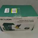 SOLIOM BF08- Metal Solar Bird Feeder Camera with AI Identify Species, Wild Bird Watching Cam, Live View, Instant Notifications with 5W Solar Panel(Green)