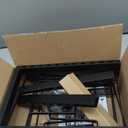 TIDYME Garage Tool Organizer Wall Mount - 48 inches - Sturdy Storage Rack with Adjustable Hooks, Anti-Rust - Easy Installation, 300lbs Capacity - Garden Tool Organizer (03 Racks & 06 Hooks) (Black)