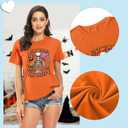 Womens Halloween Shirt Hocus Pocus Shirts Sanderson Witch Broom Graphic Tshirt Raglan Color Block Tops (XL)