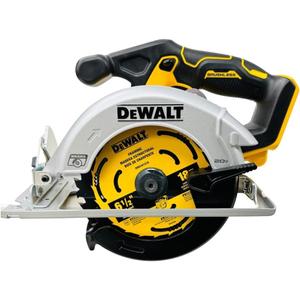 DEWALT DCS566 20V Circular Saw, 20V Cordless Brushless 6.5"" Circular Saw (Bare Tool Only, Bulk Packed), Yellow 