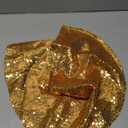 Christmas Tree Skirt 24 Inch Gold Sequin Tree Skirt Small Tree Skirt for 4 Foot Tree Christmas Decorations