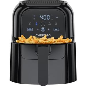Chefman TurboFry Touch 6 Qt Air Fryer w/ Digital Display and Shake Reminder - Black