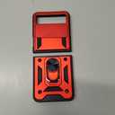 Atump for Motorola Razr 2023 Case [Not Fit Razr Plus 2023], Heavy Duty Shockproof with 360 Rotation Metal Kickstand [Military Grade] Protective Case for Moto Razr 2023, Red