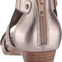 Bella Vita Women's Fashion Casual Heeled Sandal (5.5, Champange Leather)