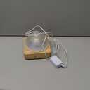 Glass Dome Essential Oil Diffuser with Glass Reservoir & Wood Base-No Plastic, 200ml Ultrasonic Diffuser for Aromatherapy with Timer 7 Color Light Auto-Off for Home Office Yoga Pilates (Yellow)