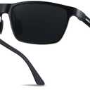 Carbon Fiber Sunglasses for Men Polarized Ultralight Classic Square Sun Glasses Driving Fishing Golf