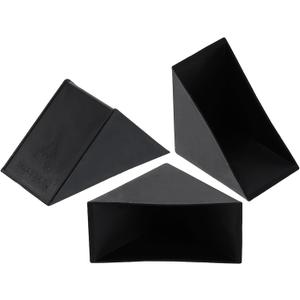uxcell 20Pcs Plastic Corner Protectors 30x67mm Right Angle Shape Glass Corner Guards Cushion for Corner Protection of Glass, Mirror, Tile, Black