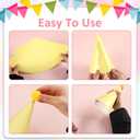 CHUNNIN 48pcs Rainbow Party Hats Pastel Rainbows Birthday Parties Supplies Macaron Cone Hat Happy Birthdays Paper Headwear with Pom Pom for Kids and Adults Baby Shower Bridal Shower Decorations Favors