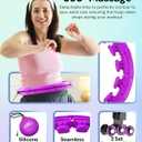 FIT ON FORM Infinity Weighted Hula Hoop for Adults Weight Loss, Smart Exercise Hola Circle Hoop for Women Abs Workout