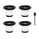 4 Pack Filters Replacement Compatible with BSRCO ATJ-2166 Handheld Car Vacuum, Washable HEPA Filters Works with H126 and ATJ Car Handheld Vacuum