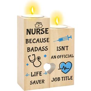 Nurse Gifts - Nurse Appreciation Gifts for Women Candle Holder Candlestick Emergency Room ICU Rn LPN Nurses Appreciation Gift Christmas Nursing Week Graduation Birthday Gift for Nurses Nursing Women