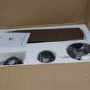 52" Crystal Ceiling Fans with Lights Remote, Black Farmhouse Chandelier Ceiling Fan Light Kit, Modern Rustic Fandeliers with 5 Wood Reversible Blades for Decorate Living Room Bedroom