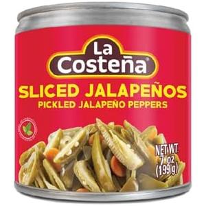 La Costeña Sliced Jalapeno Peppers - Pickled Jalapenos - Jalapeno Pepper - Hot Peppers for Mexican Food, Guacamole, Spicy Nacho & Taco Toppings, Enchiladas & Salsa - 7oz, 1 Pack Canned Jalapenos BB NOV 29.26