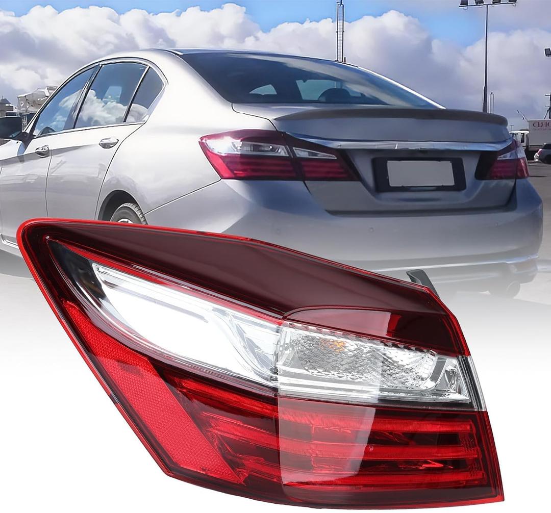 Tail Lights Assembly Compatible with Honda Accord Sedan 2016 2017 Rear Lamp Outer Left Driver side Replaces # HO2804108 33550T2AA21