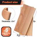 Grilling Planks, Easily Infuse Smoky Flavor into BBQ, Fish, Meat, Veggies, and More,Thick Barbecue Board Grilling Gift Idea (5.5"x11.5"-6 Pack)