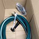 GOFORWILD Heavy-Duty Decorative Garden Hose Reel - Wall/Floor Mount with 200-Ft Capacity for 5/8 Hose Outdoor Hose Holder Winder for Lawn, Yard & Garden Storage