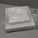 SETUP 60-Piece White Square Plastic Dinnerware Set  30 9.5" Dinner & 30 6.5" Salad Plates  Heavy-Duty Disposable for Weddings, Catering, Parties