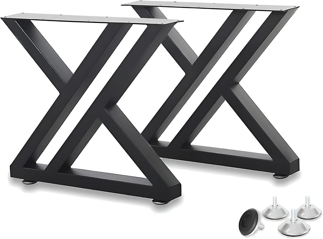 Coffee Table Legs 16 inches Tall, Modern Metal Bench Legs, Triangular Industrial Heavy Duty Coffee Table Base, DIY Iron Side Table Legs, with 4PCS Floor Protectors (Y-Shape 16)