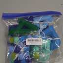 2 PCS Pre-Strung 3D Felt Happy Birthday Banner - Reusable Blue and Green Happy birthday Decorations Sign,Handmade Wool Felt Ball Garland, Pom Pom Garland, Party Decor, Photo Prop