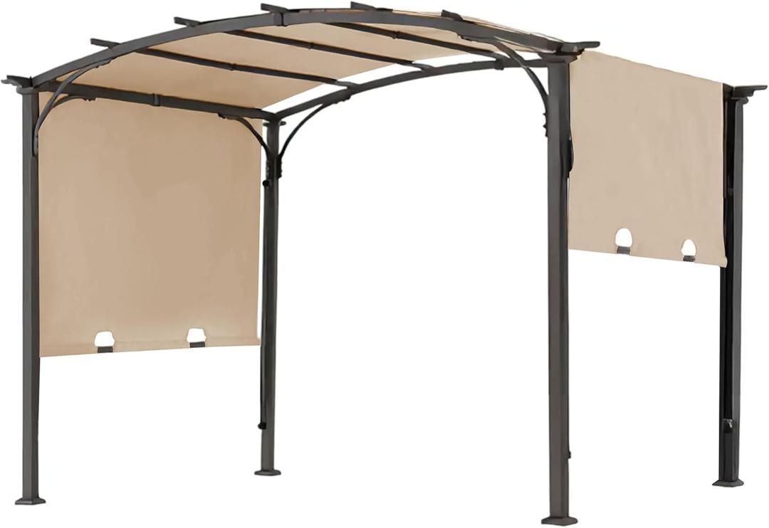 85''x 208'' Universal Replacement Pergola Cover for Pergola L-PG080PST and Other Same Size of Pergolas, (Light Beige)