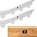 JS 316 Stove Gap Covers Stainless Steel (Pack of 2, 23.4") Heat-Resistant Oven Gap Filler Seals Gaps Between Stovetop & Counter, Stove Gap Guards, Kitchen Stove Counter Cover, Easy to Clean Range Trim Kit (Silver)
