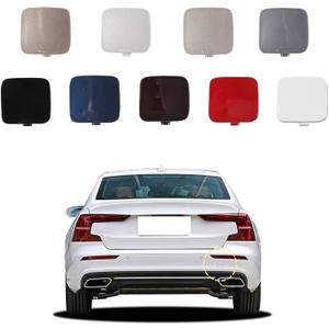 Car Rear Bumper Tow Hook Cover Compatible with Volvo S60 V60 2020 2021 2022 2023 Trailer Cover Cap 39791650 Small Lid Towing Eye Cap Lava Red Right Passenger Side