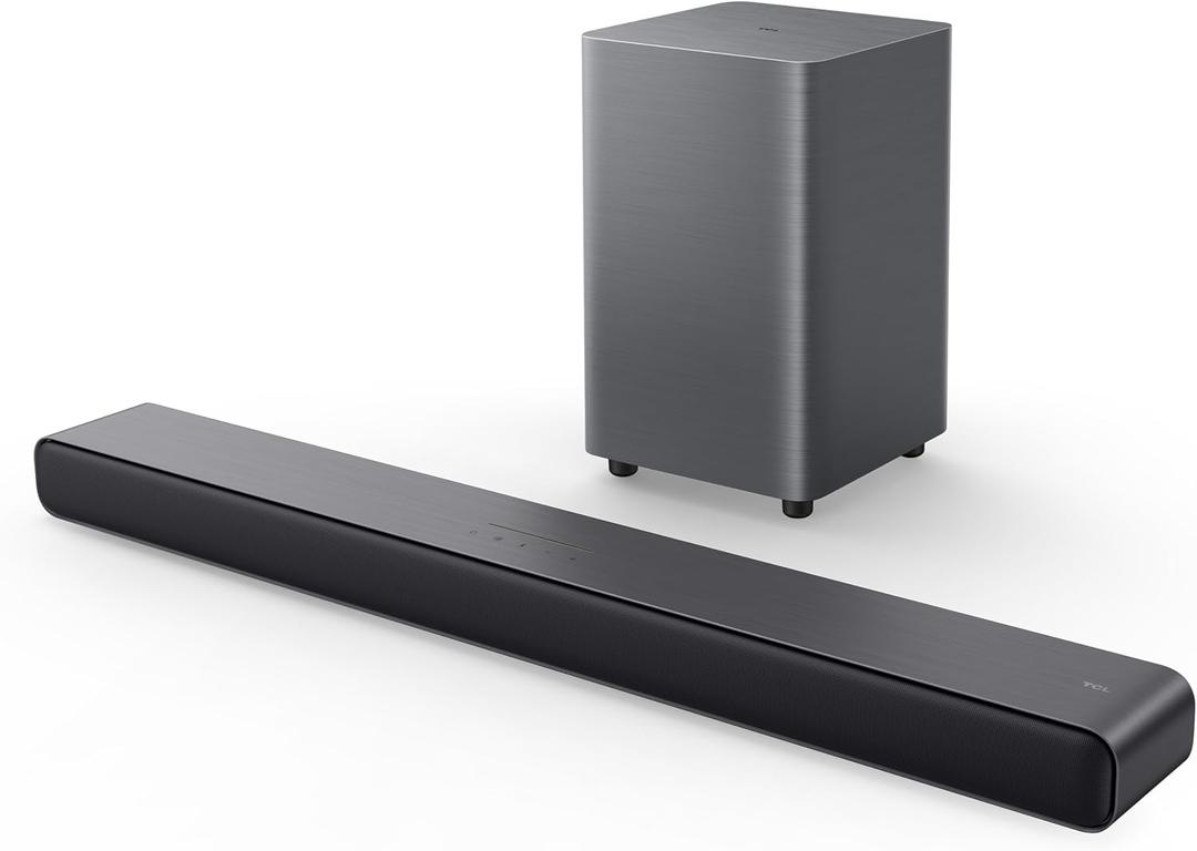 TCL S55H S Class 2.1 Channel Soundbar with Dolby Atmos, DTS Virtual:X, Wireless Subwoofer, Bluetooth Music Streaming, and Auto Room Calibration