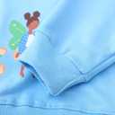 Toddler Girl Cotton Long Sleeve Sweatshirt Christmas Clothing 2-9Y (Blue)