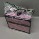 GALHUBIS Makeup Case Organizer, Makeup Train Case, Trays Cosmetic Box Portable, Profesional for Salon Barber, Black Bright Pink