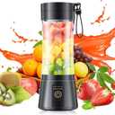 Portable Blender Make Shakes and Smoothies - USB Rechargeable Personal Size Mini Blender Freshly Squeezed, 380Ml BPA Free Travel Cup in Picnic/Office/Gym