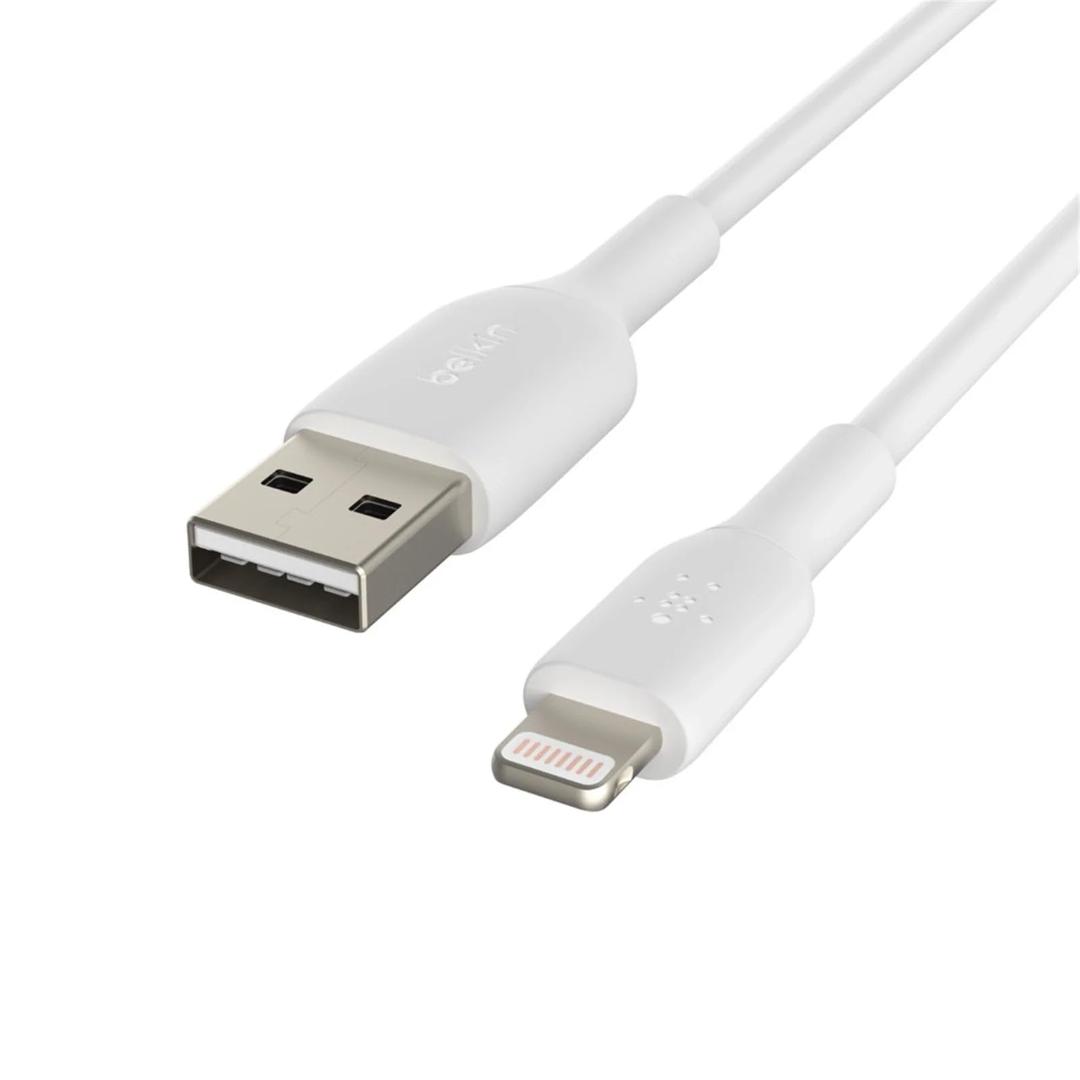 Belkin BoostCharge Lightning Cable - 6.6ft/2M - MFi Certified Apple iPhone Charger USB to Lightning Cable - iPhone Cable - iPhone Charger Cord - Apple Charger - USB Phone Charger - White