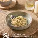 famiware Milkyway 33 oz Bowl Set, Pasta Bowls Set of 4, Salad Bowls, Double Reactive Glaze, Sturdy & Stackable, Ideal for Housewarming, Festivals, Matcha Green with Speckles