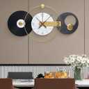 36x20 Inches Large Wall Clocks for Living Room, Modern Silent Non-Ticking Decorative Clock for Kitchen, Bedroom, Home & Office Decor