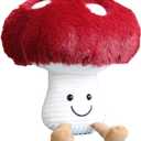 Mushroom Plush Cute Mushroom Plushie Stuffed Animals Pillows Home Decor Kids Gift Red Mushroom Pillows Plush 10.2 Inches (10.2IN)