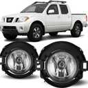 Winjet Fog Lights OEM Series for [2005-2015 Nissan Xterra] [2010-2017 Frontier][2018 2019 Nissan Frontier] with H11 12V 55W Halogen Bulbs Fog Lamps Replacement w/Wiring and Switch Kit Clear Lens