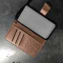 Wallet Case for Samsung Galaxy S24 Ultra,Butterfly Pattern PU Leather Case with Magnetic Clasp and Cash Card Slots Cover for Galaxy S24 Ultra,Rhinestone Rose Gold