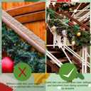 12 Pcs Christmas Railing Protection Garland Ties for Banister Holiday Silicone Garland Ties with Padding Prevents Scratches Wreath Hanging Fasteners for Staircase Seasonal Decor (Green)