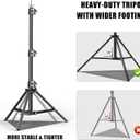 BEIYANG 10x10FT Backdrop Stand, Background Support Kit for Photography, 2 Adjustable Backdrop Supports, 4 Crossbars, 4 Clamps, and Carrying Bag for Photo Video Studio, Parties Decoration