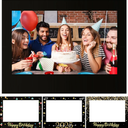 32 x 24 Inch Photo Booth Selfie Frame Prop Booth for Birthday Event Parties Large Blank DIY Cutout Props for Funny Decoration Christmas, Holiday Supplies