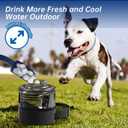 54oz Dog Water Dispenser Portable, 1.6L Leak-Proof Dog Water Bottle with Pull-Out Bowl, BPA Free Pet Travel Water Bottle for Daily Walks, Hiking, Park, Car Travel, Outdoor Beach Accessories