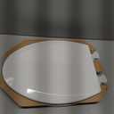 Bemis 1500EC Durable Wooden Toilet Seat, Easy Clean Hinges, Made in USA, Elongated, White
