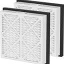 20x20x3 MERV 13 Pleated Air Filter Replacement Compatible with Zephyr VGF Series 20x20x3 Whole Home Return Air Grille Filter, MERV 13 Air Filtration System, 2 Pack