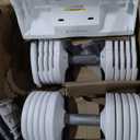 BYZOOM FITNESS Adjustable Dumbbell  12.5/25lb Single Unit OR Set of 2  5-in-1 Adjustable Weight for Home Gym, Strength Training & Fitness Workouts, White OR Black