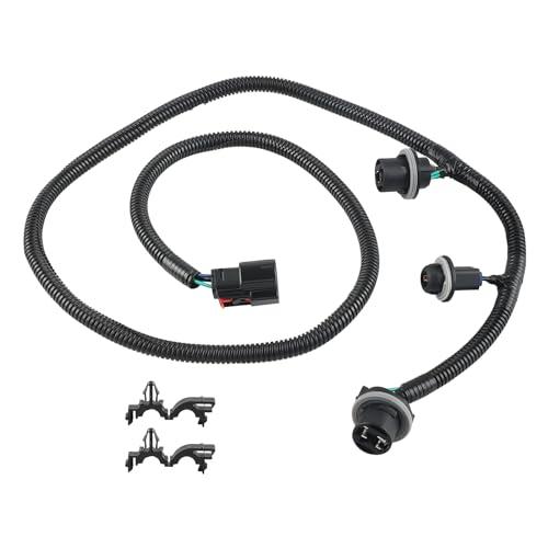 WMPHE Driver Side Tail Lamp Wiring Harness Compatible with Chevy Silverado GMC Sierra 1500 2500HD 3500HD 2016 2017 2018 2019, Replacement for 23295978, Tail Light Wire Socket Wiring Harness Kit