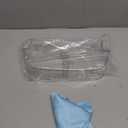 AMI PARTS WPW10430639 W10324876 Freezer Door Shelf Bin compatible with Whirlpool Kenmore Refrigerator Door Shelves-Fit for Freezer Side Door (transparent)-Send Scouring Pad